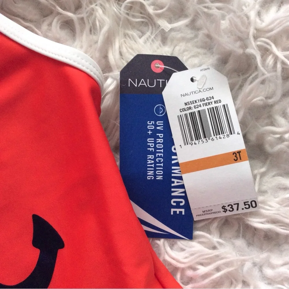 NWT Nautical Kids Anchor Toddler Swimsuit